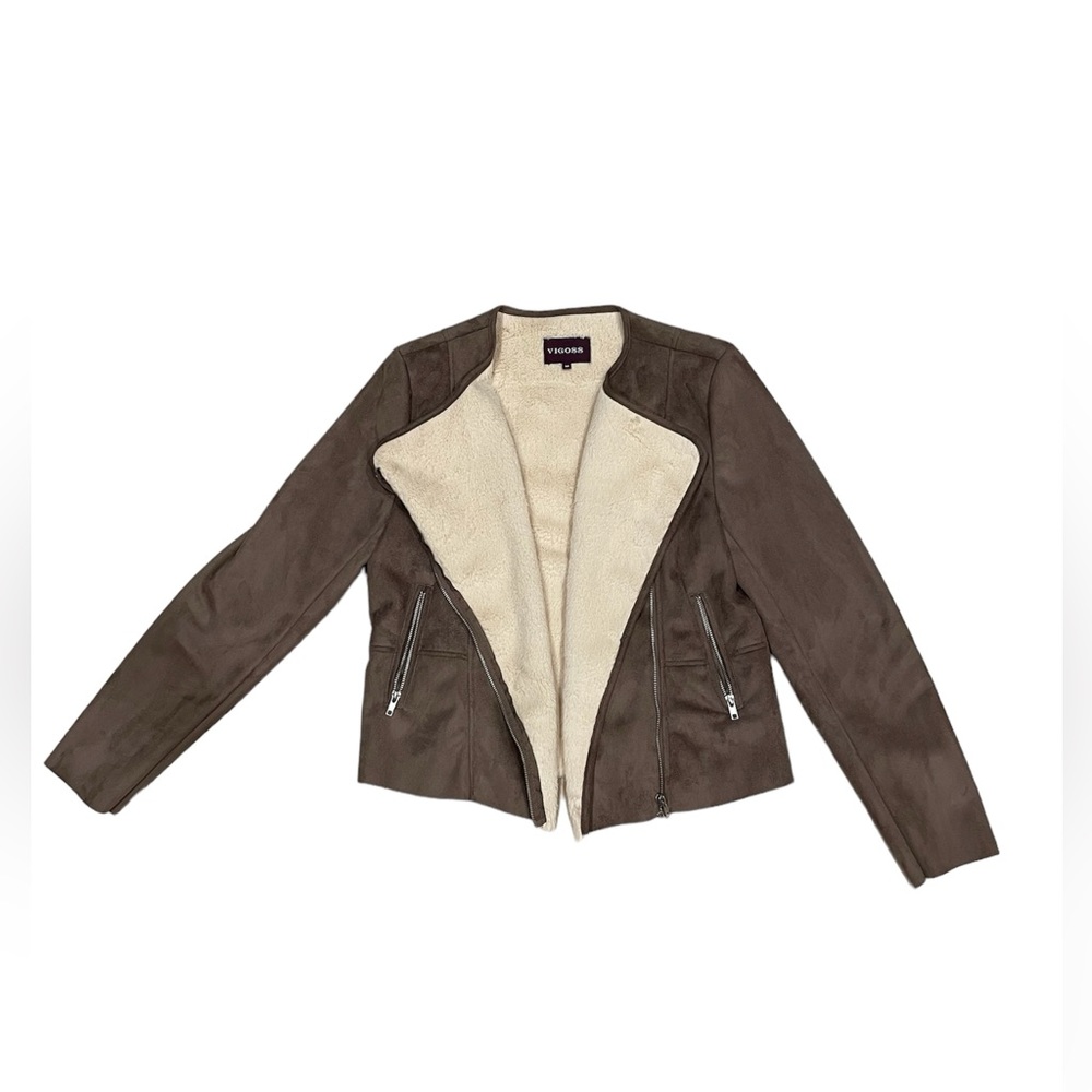 Brown Suede Women’s Jacket